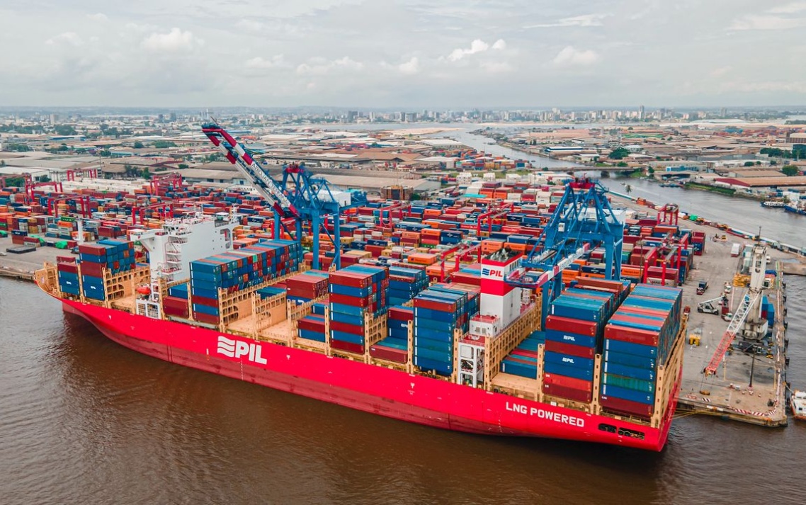 Abidjan Terminal accueille le plus grand porte-conteneurs de l’armateur PIL jamais accosté au Port d’Abidjan